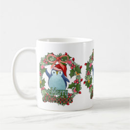 CHRISTMAS PINGUIN MIT SCHLAG KAFFEETASSE