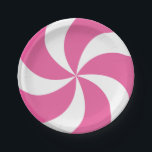 CHRISTMAS PINK CANDY PAPPTELLER<br><div class="desc">Weihnachtscreme-Teil der niedlichen Kekse- und KakaoWeihnachtskollektion</div>