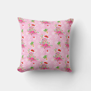Christmas Pink Flamingo Muster Kissen