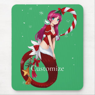 Christmas Pixie Mermaid Thunder_Cove Mousepad
