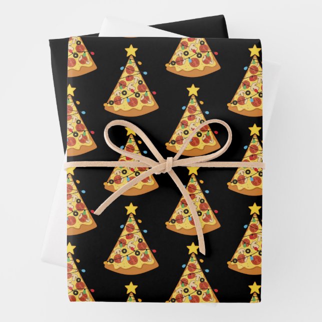 Christmas Pizza Lover Holiday Dinner Xmas Night  Geschenkpapier Set (Beispiel)