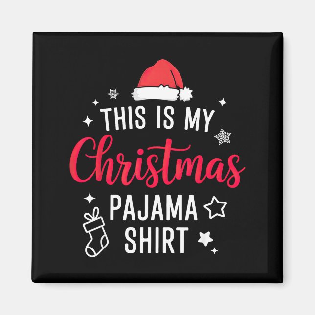 Christmas Pj Pajama Pjs  Magnet (Vorne)
