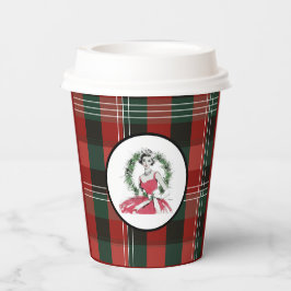 Christmas Plaid Paper Cup Pappbecher
