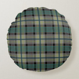 Christmas Plaid Pattern Rundes Kissen