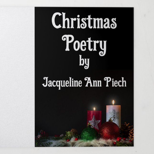Christmas Poetry Trifold Pamphlet  Dreifach-gefaltete Programmkarte (Cover)