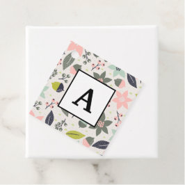 Christmas Poinsettia Acorns Grau Aqua Lime Green Geschenkanhänger