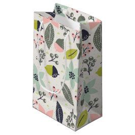 Christmas Poinsettia Acorns Grau Aqua Lime Green Kleine Geschenktüte