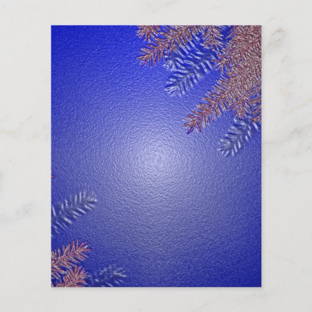 Christmas Poinsettia Blue II (Vorderseite)