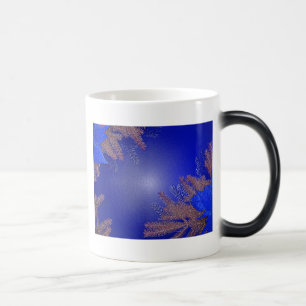 Christmas Poinsettia Blue III Verwandlungstasse