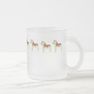 Christmas Poinsettia Dala Horse Hot Cider Tasse