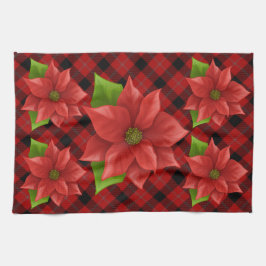 Christmas Poinsettia Handtuch