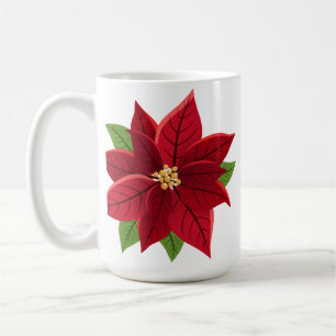 Christmas Poinsettia Kaffeetasse