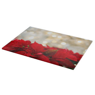 Christmas Poinsettia Schneidebrett