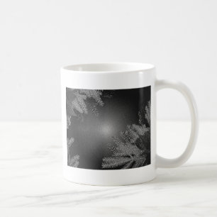 Christmas Poinsettia Schwarz und Grau Tasse