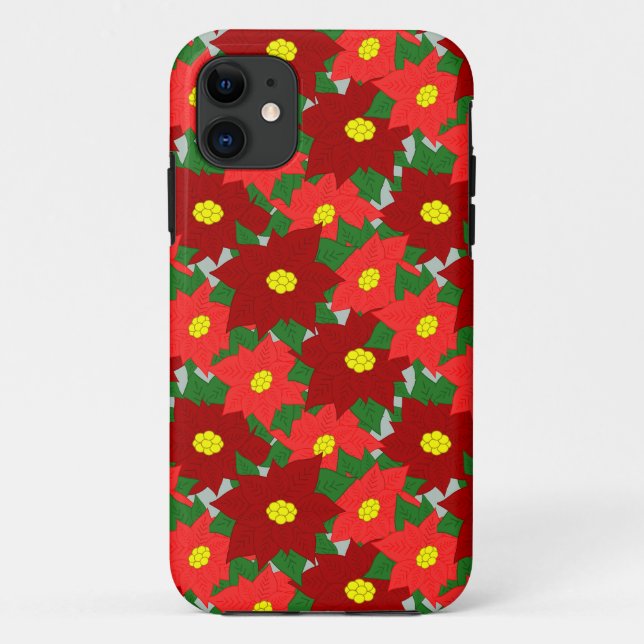 Christmas Poinsettias Case-Mate iPhone Hülle (Rückseite)