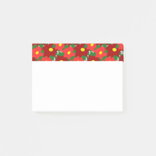 Christmas Poinsettias Post-it Klebezettel