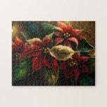 Christmas Poinsettias Puzzle<br><div class="desc">Das schöne Puzzle in Rot und Gold wird die ganze Familie herausfordern.</div>