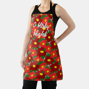 Christmas Poinsettias Schürze