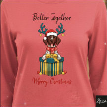 Christmas Pointer Dog Ticked Gift Graphic