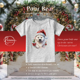 Christmas Polar Bear Baby Fine Jersey T - Shirt
