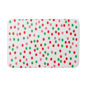Christmas Polka Dots Badematte