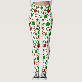 Christmas Polka Dots Leggings