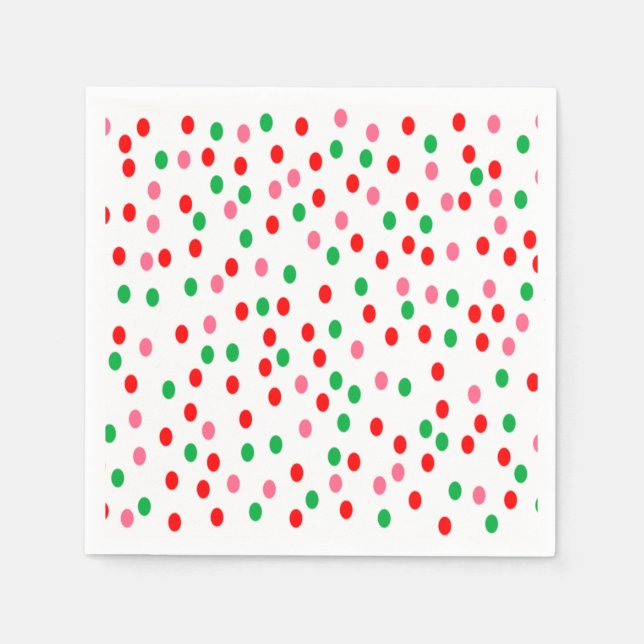 Christmas Polka Dots Serviette (Vorderseite)