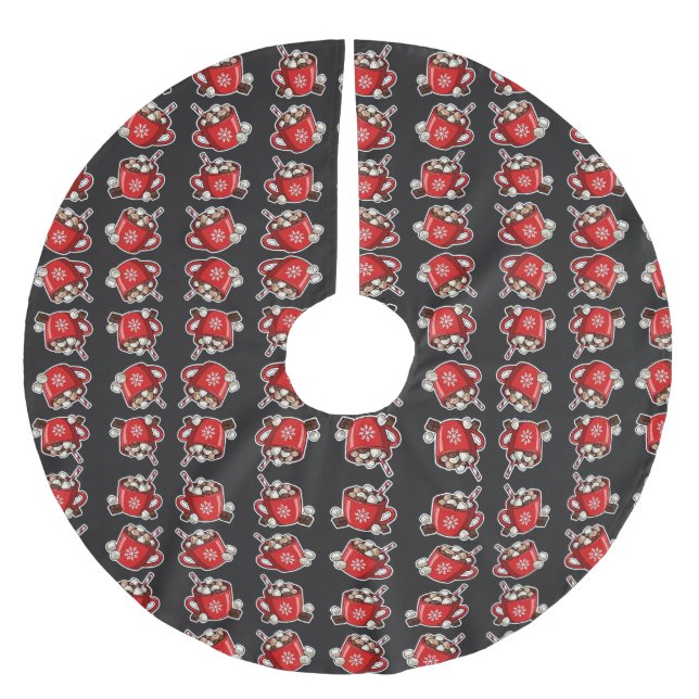 Christmas Polyester Weihnachtsbaumdecke (Vorderseite)