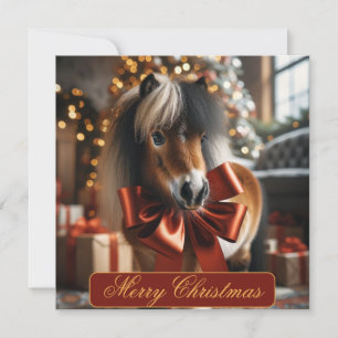 Christmas Pony Feiertagskarte