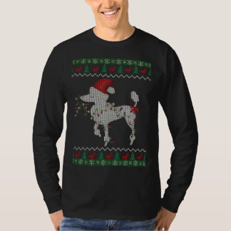 Christmas Poodle Imitate Ugly Christmas Sweater T-Shirt