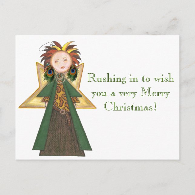 Christmas Postcard Feiertagspostkarte (Vorderseite)
