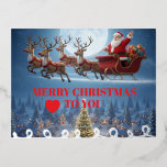 Christmas Postcard Folien Feiertagspostkarte<br><div class="desc">postcard</div>