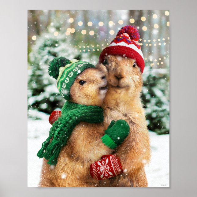 Christmas Prairie Dogs Poster (Vorne)