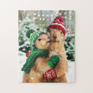 Christmas Prairie Dogs Puzzle
