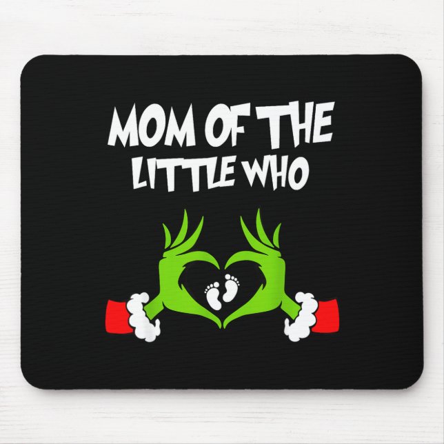 Christmas Pregnancy Announcement Funny Mom Of The  Mousepad (Vorne)