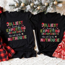 Christmas Pregnancy Announcement Grandparents T-Shirt