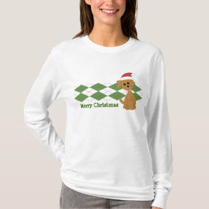 Christmas Preppy Puppy T-Shirt