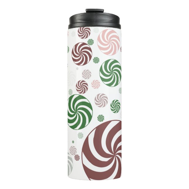Christmas Pretzel Thermal Tumbler – Festive  Thermosbecher (Vorderseite)
