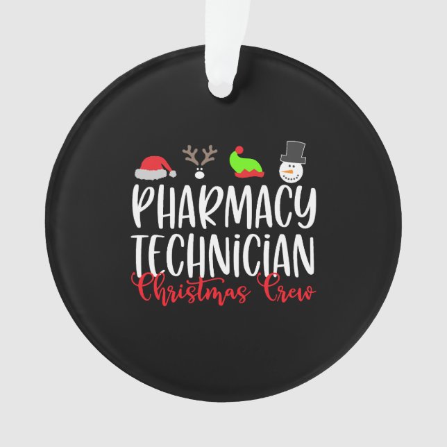 Christmas PT Pharmacy Tech Technician Ornament (Vorderseite)