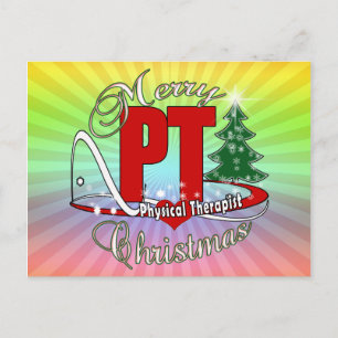 CHRISTMAS PT Physiotherapeut Feiertagspostkarte
