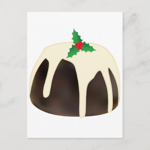 Christmas Pudding Feiertagspostkarte