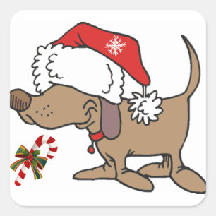 **CHRISTMAS PUPPY** STICKER