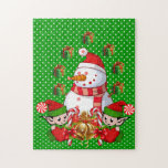 Christmas Puzzle Snowman Elf<br><div class="desc">Christmas Puzzles for everyone 

Penguin,  snowman,  santa claus mrs. claus,  reindeer,  elf,  elves,  gingerbread man,  polar bears,  teddy bears,  and so much more!</div>