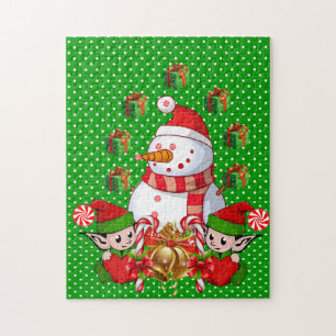 Christmas Puzzle Snowman Elf