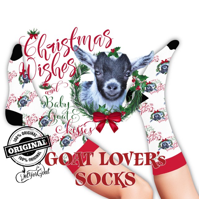 Christmas Pygmy Baby Goat wünscht Socken (Von Creator hochgeladen)