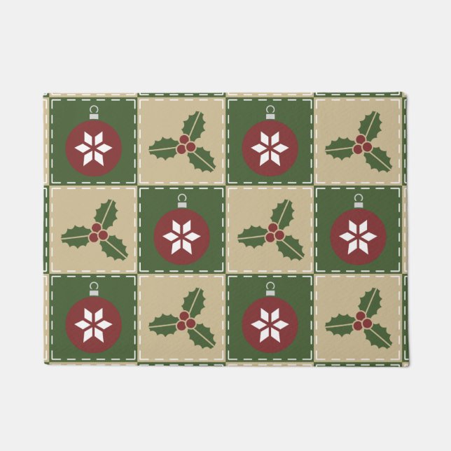 Christmas Quilt Doormat Fußmatte (Vorderseite)