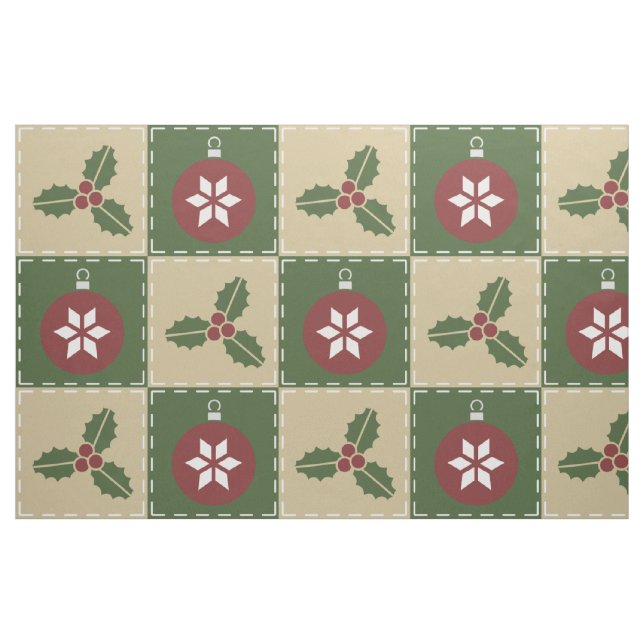 Christmas Quilt Fabric Stoff (Fat Quarter (45,7 x 55,9 cm))