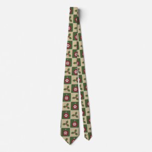 Christmas Quilt Men's Neck Tie Krawatte