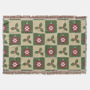 Christmas Quilt Throw Blanket Decke
