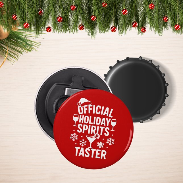 Christmas quote funny party spirits taster red flaschenöffner (Von Creator hochgeladen)